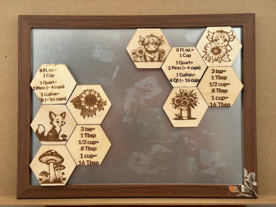 Honeycomb Conversion Chart Magnets