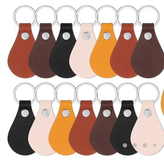 Customizable Leather Key Fobs